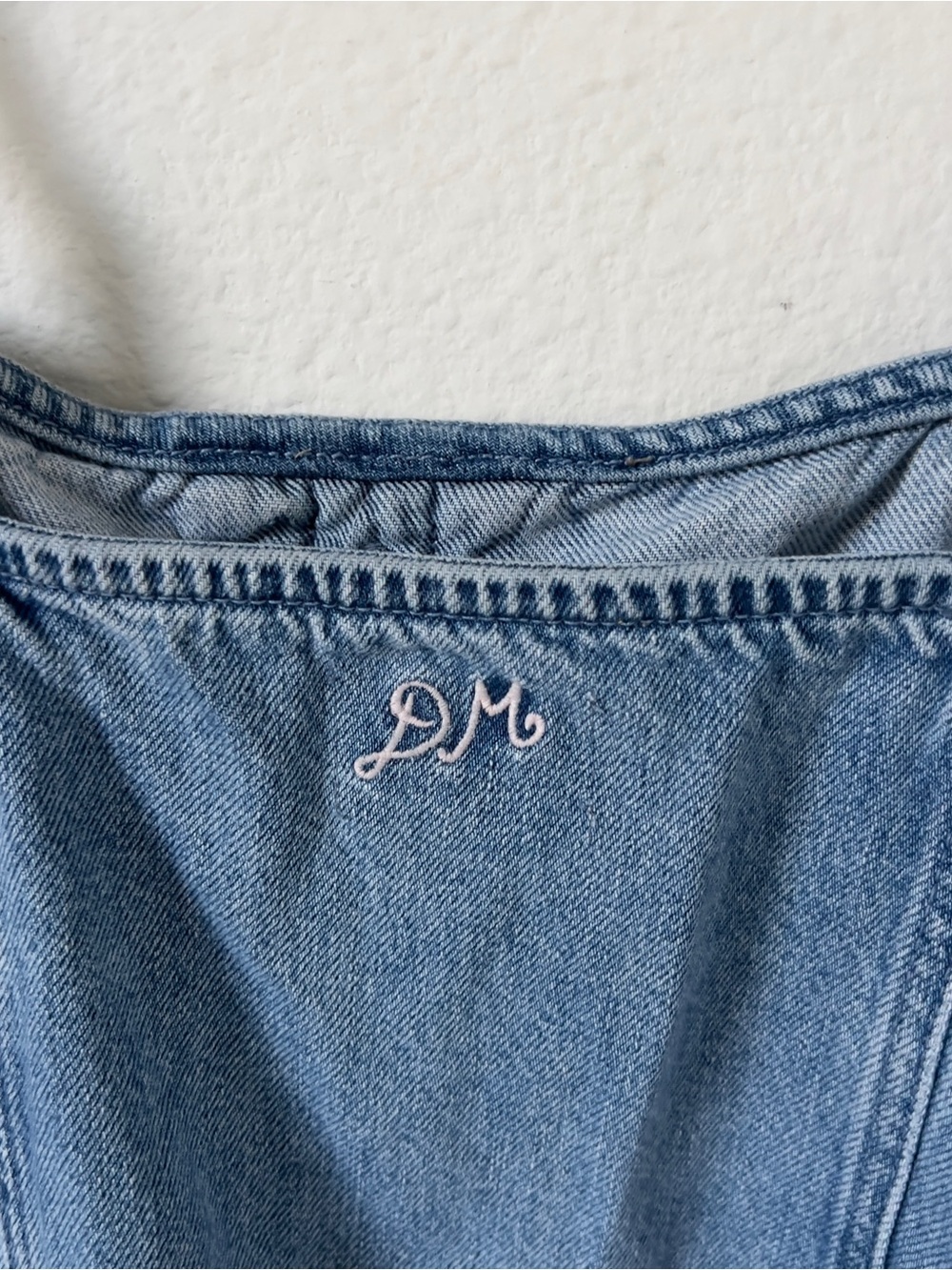 Anthropologie Damson Madder Lana Drop-Waist Mini Dress in Blue Denim - Picture 8 of 10